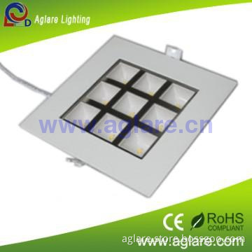 9W commercial indoor square led ceiling light